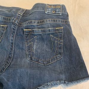 True Religion “Kori” High-rise boyfriend shorts